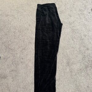 Cuddl Duds Soft Black Velvet Pants